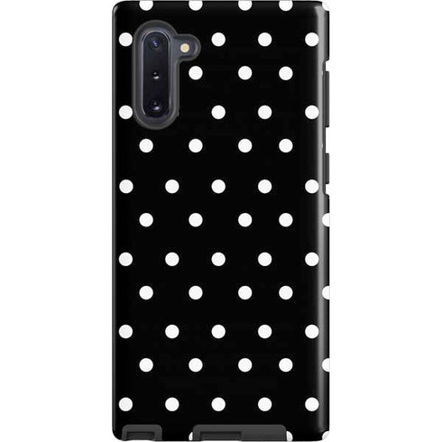 Black and White Polka Dots Galaxy Cases