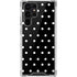 Black and White Polka Dots Galaxy S22 Ultra Clear Case