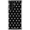 Black and White Polka Dots Galaxy S23 Ultra Clear Case