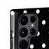 Black and White Polka Dots Galaxy S25 Ultra Impact Case