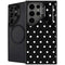Black and White Polka Dots Galaxy S25 Ultra Kickstand Case
