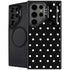 Black and White Polka Dots Galaxy S25 Ultra Kickstand Case