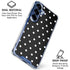 Black and White Polka Dots Galaxy S25 FE Clear Case