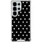 Black and White Polka Dots Galaxy S25 Ultra Clear Case