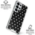 Black and White Polka Dots Galaxy S25 Ultra Clear Case