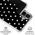 Black and White Polka Dots Galaxy S26 Clear Case