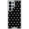 Black and White Polka Dots Galaxy S26 Ultra Clear Case