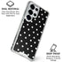 Black and White Polka Dots Galaxy S26 Ultra Clear Case