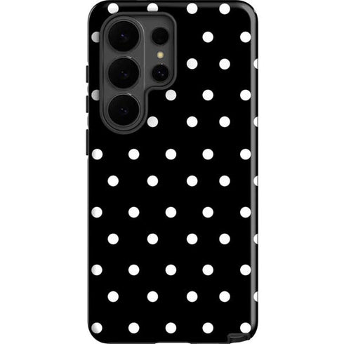 Black and White Polka Dots Galaxy S26 Ultra Impact Case