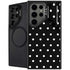 Black and White Polka Dots Galaxy S26 Ultra Kickstand Case