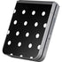 Black and White Polka Dots Galaxy Z Flip6 Skin