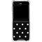 Black and White Polka Dots Galaxy Z Flip6 Clear Case