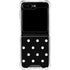 Black and White Polka Dots Galaxy Z Flip6 Clear Case