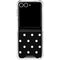 Black and White Polka Dots Galaxy Z Flip7 Clear Case