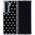 Black and White Polka Dots Galaxy Z Fold6 Clear Case