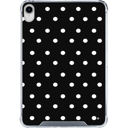 Black and White Polka Dots iPad 11th Gen (2025) Clear Case