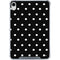 Black and White Polka Dots iPad 11th Gen (2025) Clear Case