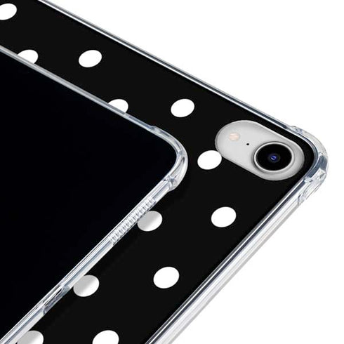 Black and White Polka Dots iPad 11th Gen (2025) Clear Case