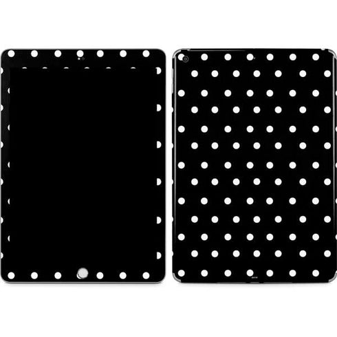 Black and White Polka Dots Apple iPad Skin