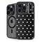Black and White Polka Dots iPhone 14 Pro Kickstand Case
