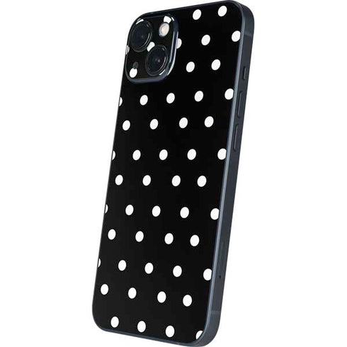 Black and White Polka Dots iPhone Skins