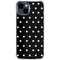 Black and White Polka Dots iPhone 15 Clear Case