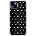 Black and White Polka Dots iPhone 15 Clear Case