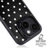 Black and White Polka Dots iPhone 15 Kickstand Case