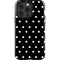 Black and White Polka Dots iPhone 15 Pro Impact Case