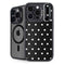 Black and White Polka Dots iPhone 15 Pro Max Kickstand Case