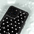 Black and White Polka Dots iPhone 15 Pro Waterproof Case