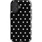 Black and White Polka Dots iPhone 16 Impact Case