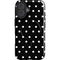 Black and White Polka Dots iPhone 16 Magsafe Impact Case