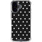 Black and White Polka Dots iPhone 16 Plus Clear Case