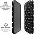 Black and White Polka Dots iPhone 16 Plus Magsafe Impact Case