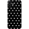 Black and White Polka Dots iPhone 16 Plus Skin
