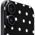 Black and White Polka Dots iPhone 16 Plus Skin