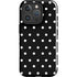 Black and White Polka Dots iPhone 16 Pro Impact Case