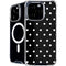 Black and White Polka Dots iPhone 16 Pro MagSafe Case