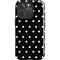 Black and White Polka Dots iPhone 16 Pro Magsafe Impact Case