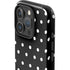 Black and White Polka Dots iPhone 16 Pro Max Impact Case