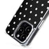 Black and White Polka Dots iPhone 16 Pro Max MagSafe Case