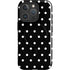 Black and White Polka Dots iPhone 16 Pro Max Magsafe Impact Case