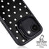 Black and White Polka Dots iPhone 16e Kickstand Case