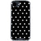 Black and White Polka Dots iPhone 16e Clear Case