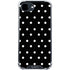Black and White Polka Dots iPhone 16e Clear Case