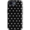 Black and White Polka Dots iPhone 16e Impact Case