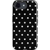 Black and White Polka Dots iPhone 16e Impact Case