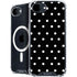 Black and White Polka Dots iPhone 16e MagSafe Case
