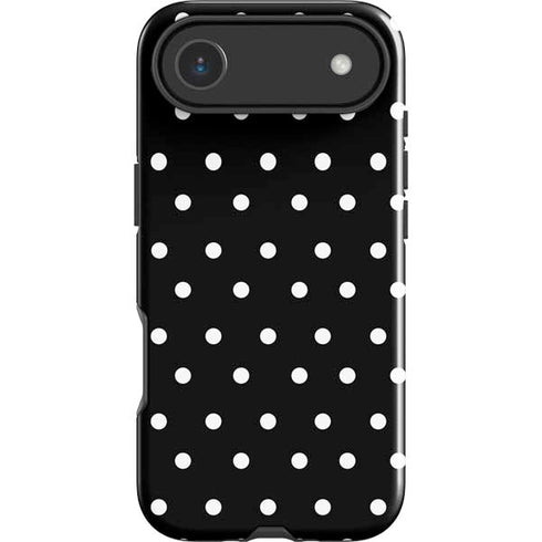 Black and White Polka Dots iPhone 17 Air Impact Case